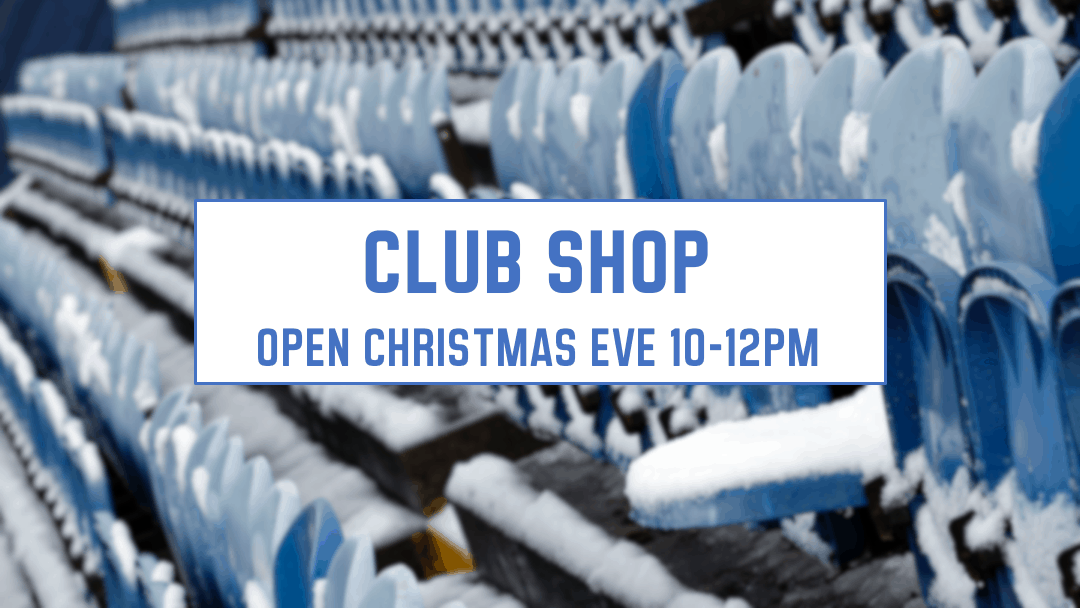 Club Shop Closed this week - Stockport County