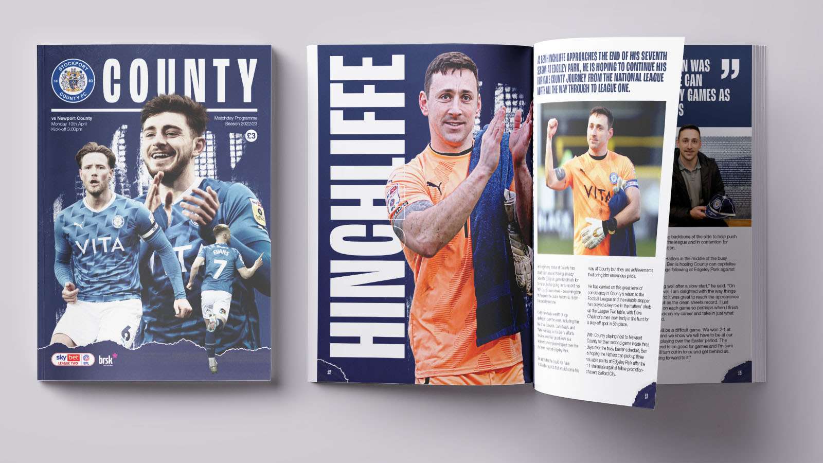 Matchday Programme County v Newport County Stockport County