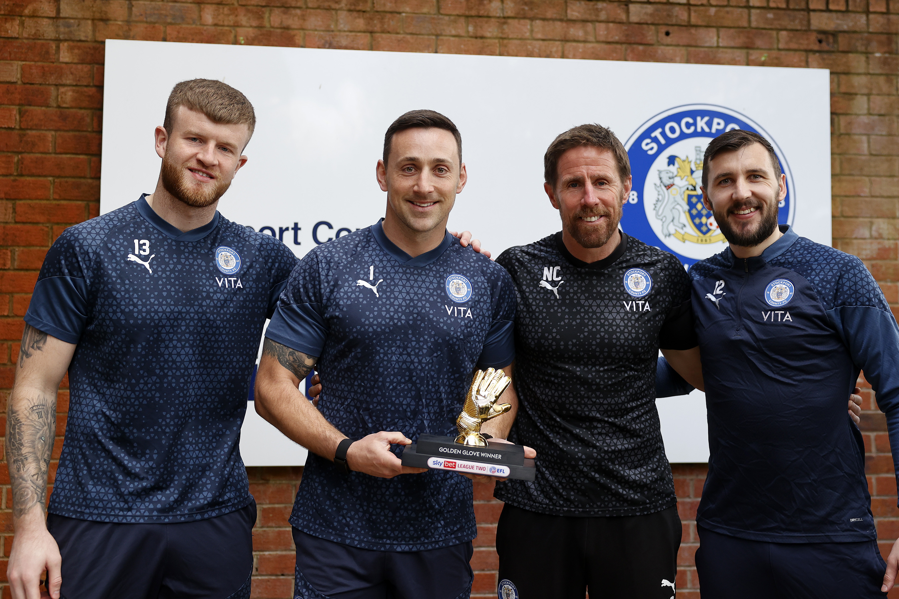 Stockport County goalkeeper Ben Hinchliffe wins League Two Golden Glove award